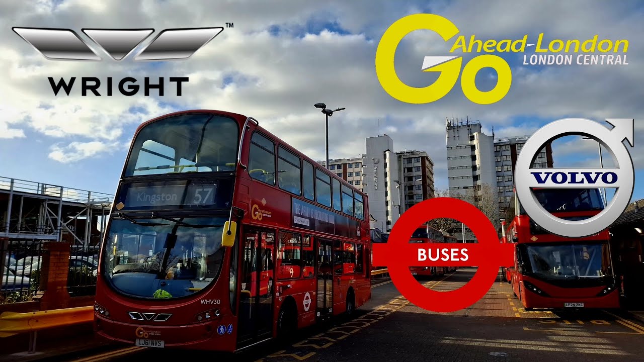 GoAhead London: 57 from Clapham Park to Kingston Via Wimbledon & Tooting ( Volvo Wright Gemini 2 