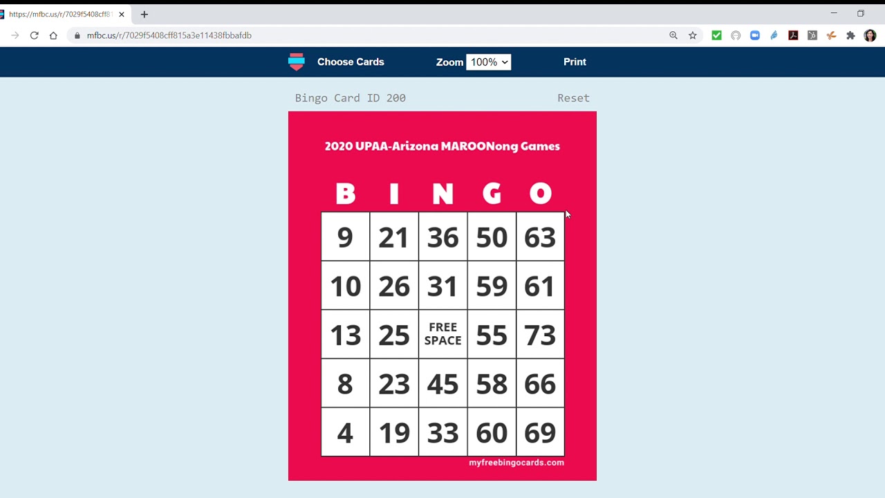 MAROONong Games: How to play our online bingo game