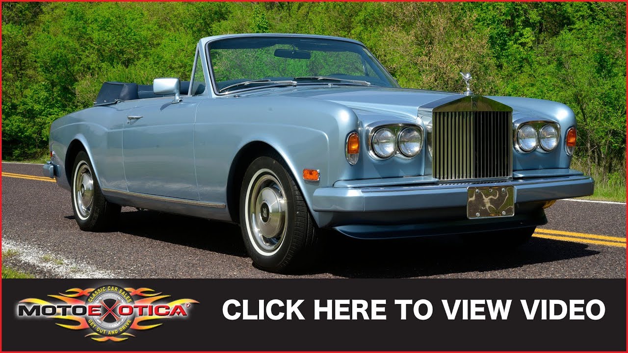 1984 Rolls Royce Corniche Convertible (SOLD)