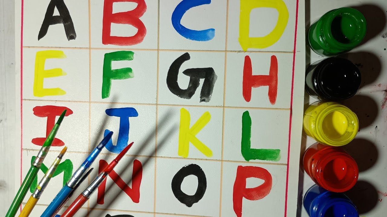 Learn A for Apple 🍎 B for Ball 🏀| Learn alphabets with colors| Alphabets for kids| Abcd |