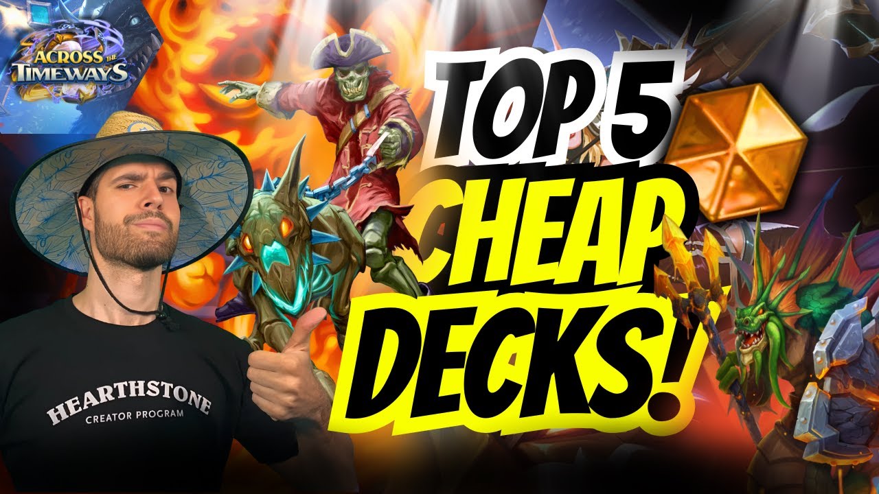 🔥💰 TOP 5 BEST Budget Hearthstone Decks for EASY LEGEND! | December Meta