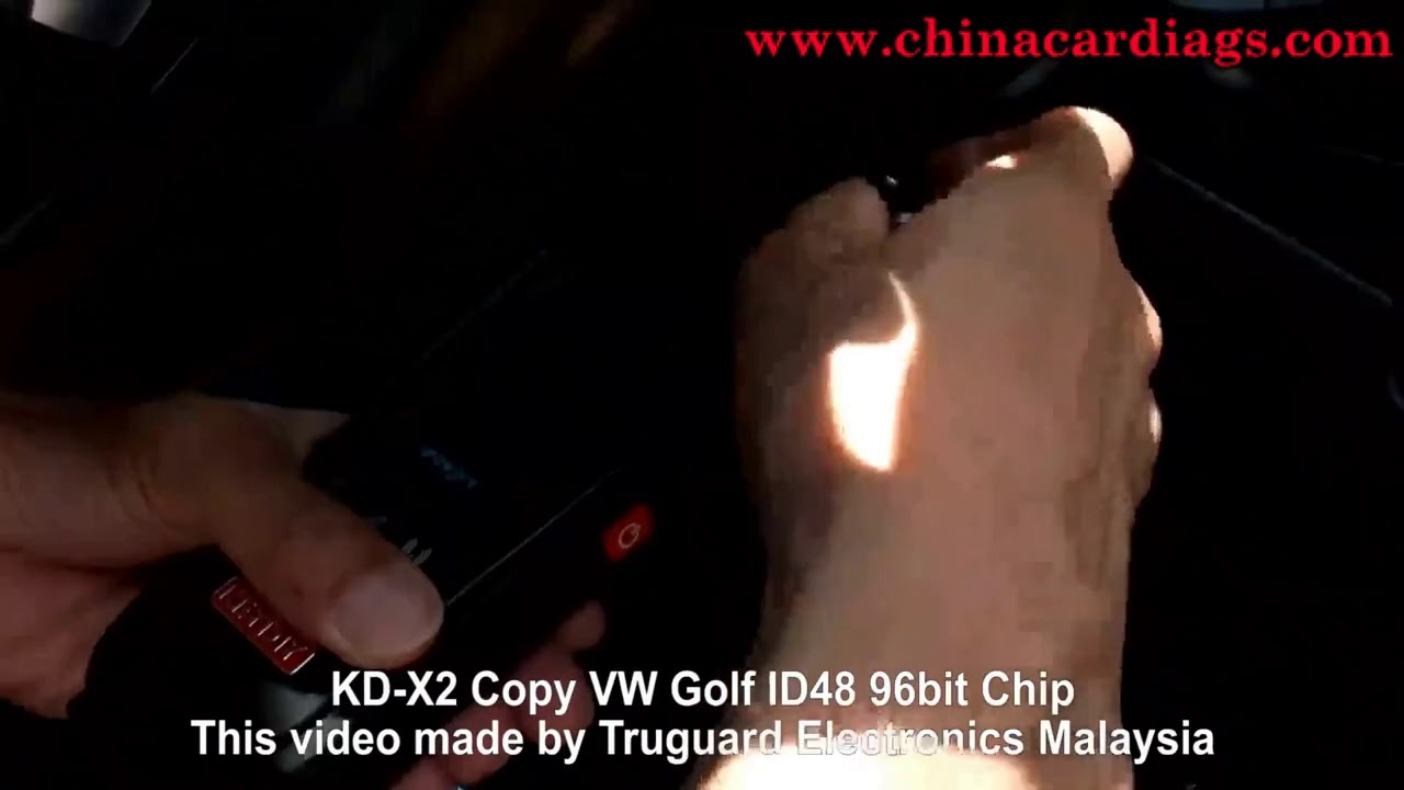 How to use Keydiy KD X2 Copy VW Golf ID48 96bit Chip