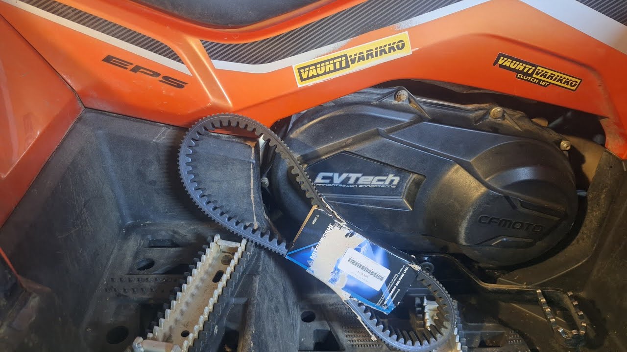 Wymiana paska Cfmoto 850/1000 Gen 2 oraz regulacja paska gdy ciągnie pasek.