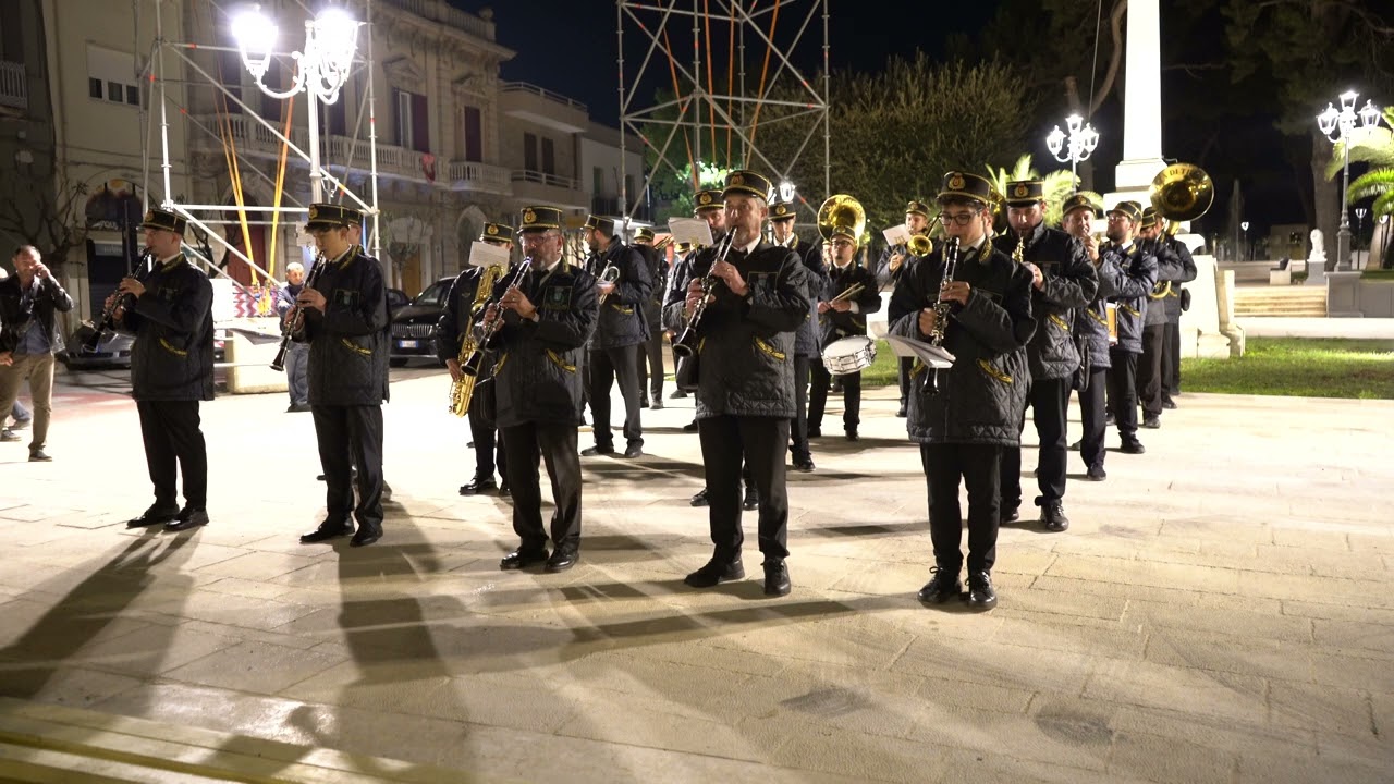 Banda di Triggiano - Marcia Ligonziana - Apertura festa di San Trifone 2024 Adelfia (Bari)