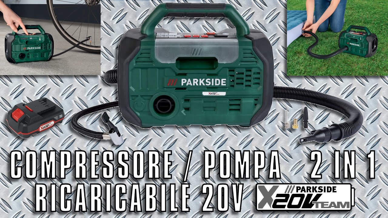 Compressore / Pompa ricaricabile 2 in 1 PARKSIDE PKA 20-LI A1