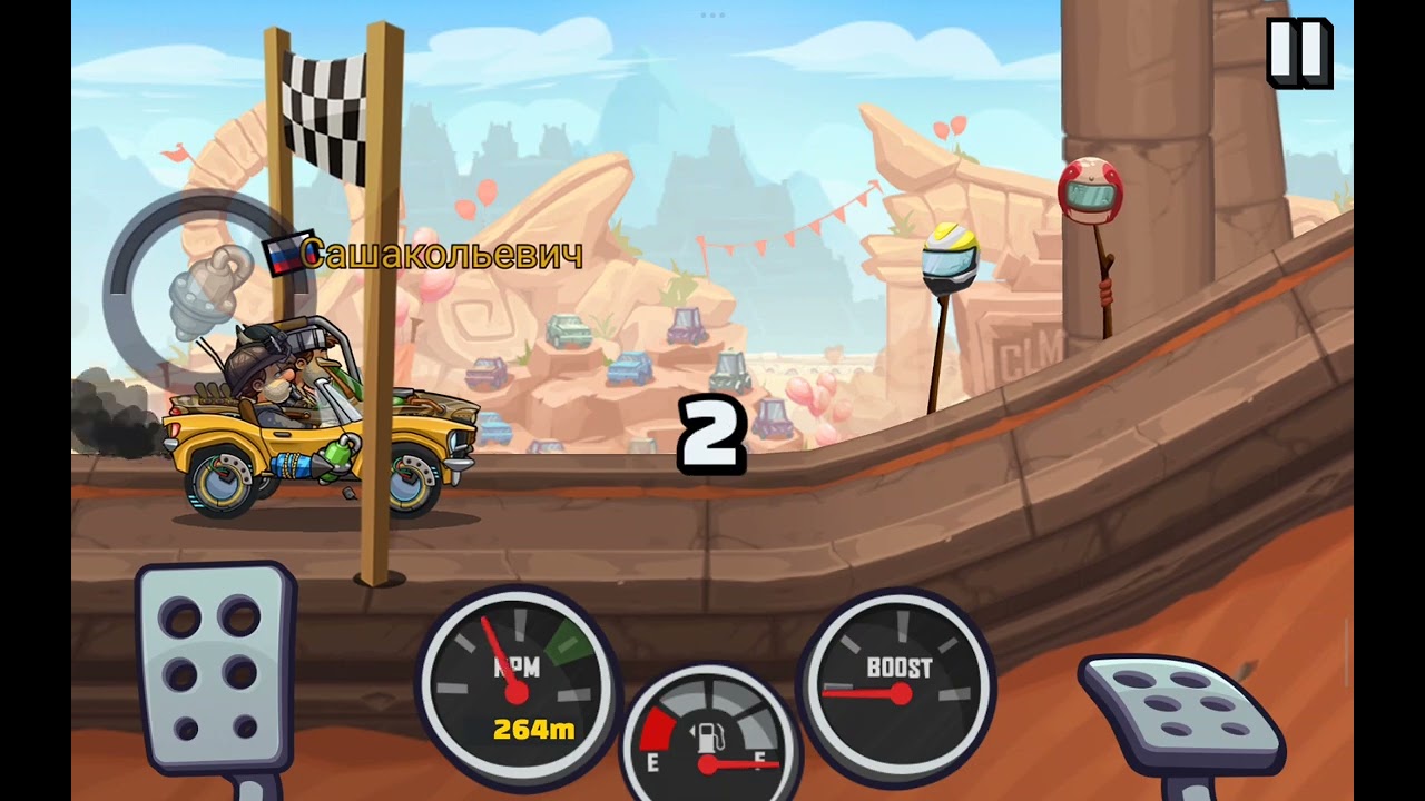Играю в Hill Climber Racing 2 1 часть