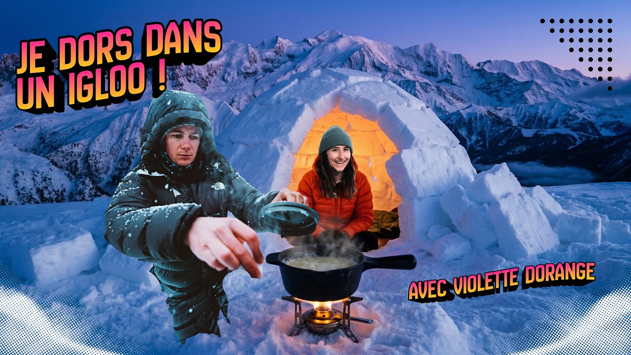 NUIT EXTRÊME EN MONTAGNE AVEC VIOLETTE DORANGE 🌙❄️