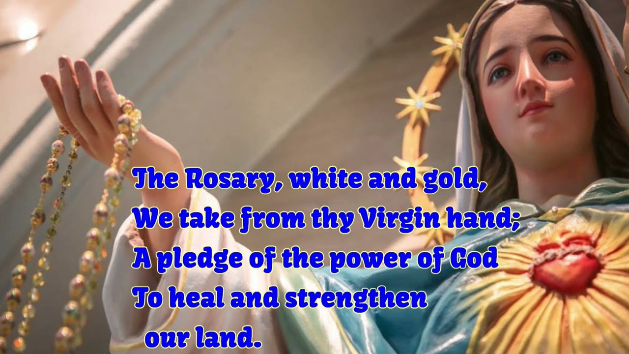 O Come to the Throne of Grace with Lyrics | Hymn to Mother Mary | O Queen of the Rosary Hail, hymn