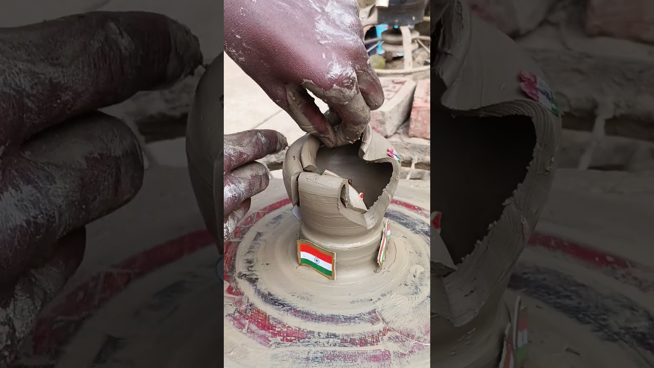 pottery with clay 🇮🇳🇮🇳🌸