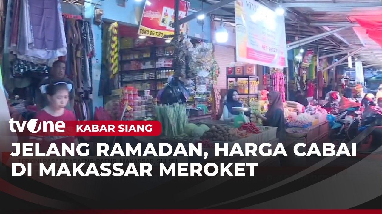 Harga Cabai di Pasar Pabaeng-baeng Mencapai Rp55.000-Rp60.000 Per KG | Kabar Siang