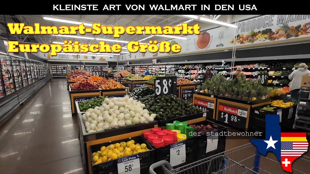 Mini-Walmart Supermarkt Konzept