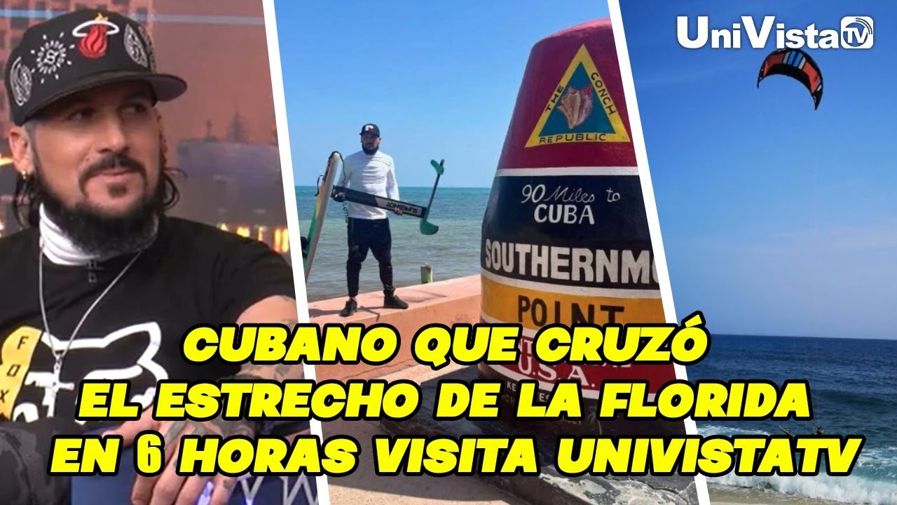 INSÓLITO: Cubano cruzó en 6 horas el Estrecho de la Florida en kiteboarding I UniVista TV