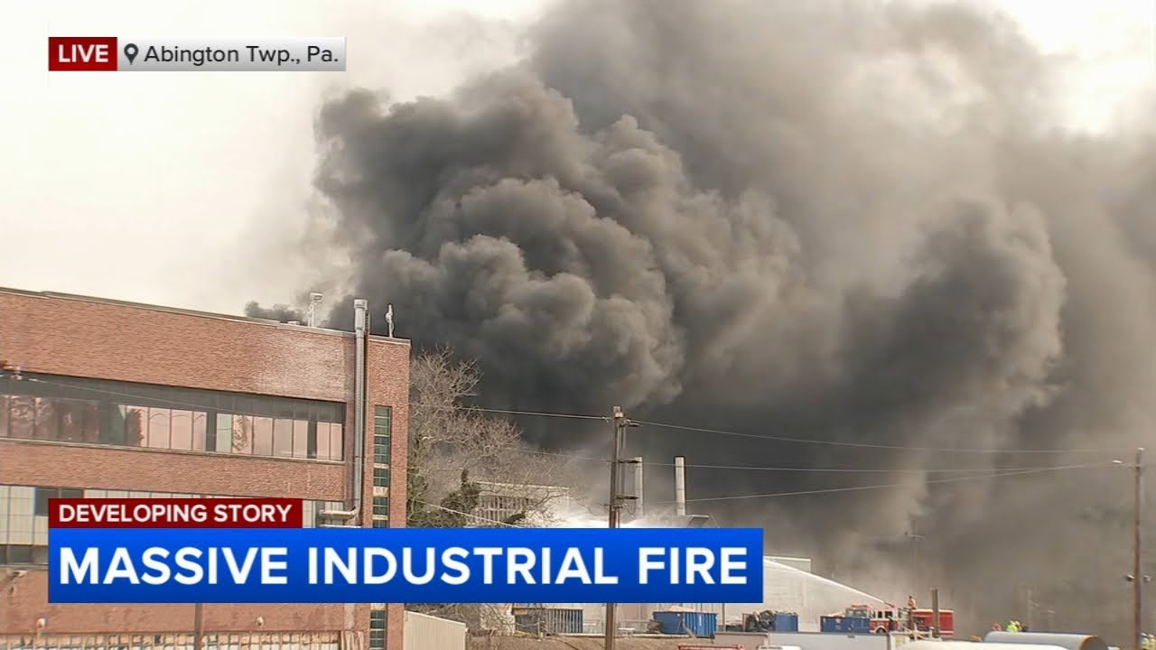 Black smoke continues to billow out of SPS Technologies, shelter-in-place in effect