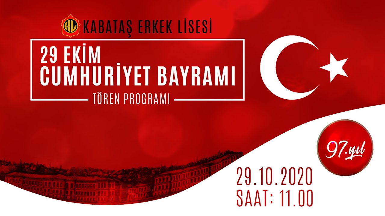 29 Ekim Cumhuriyet Bayramı Tören Programı (2020)