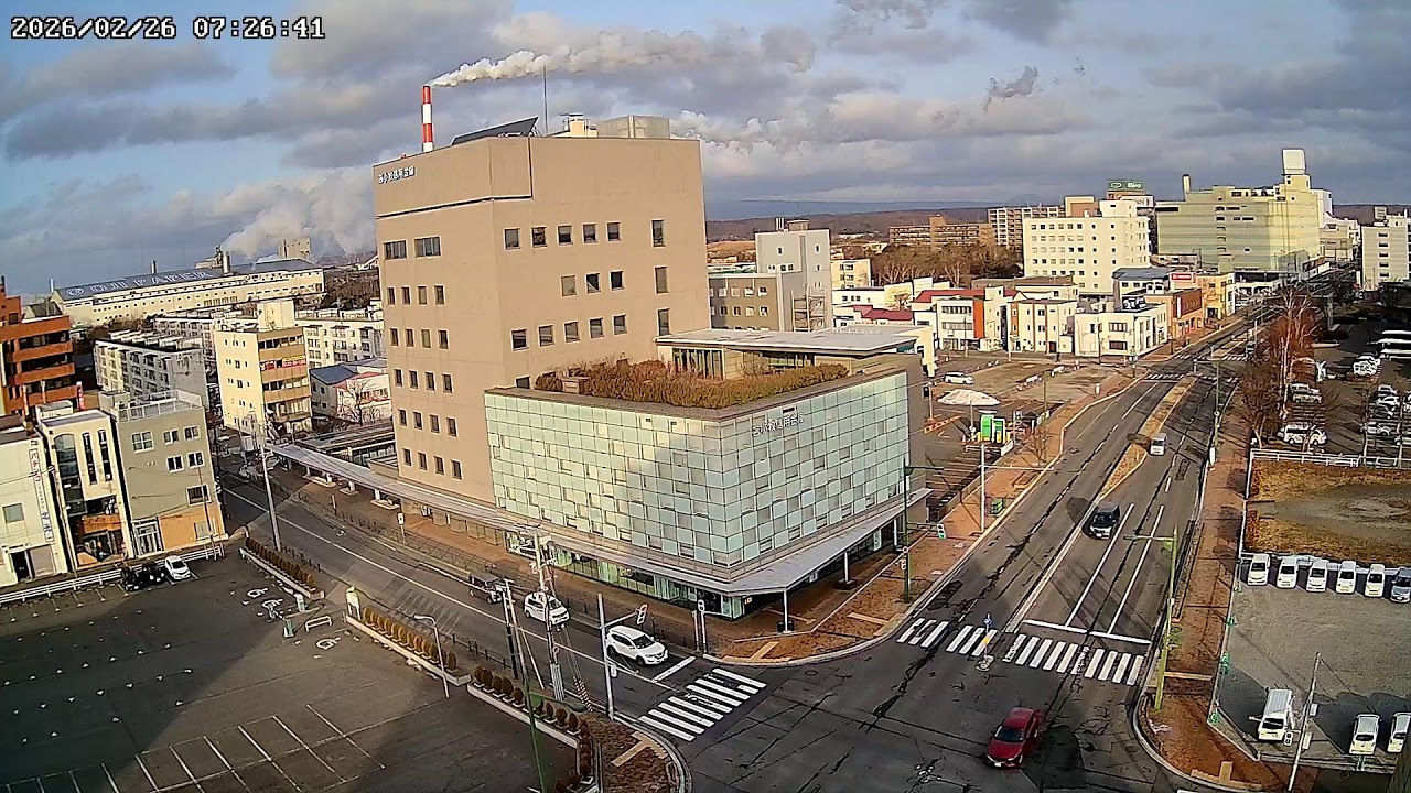 北海道苫小牧市表町交通状況ライブカメラHokkaido Tomakomai Omotemachi Live Camera.world.cam