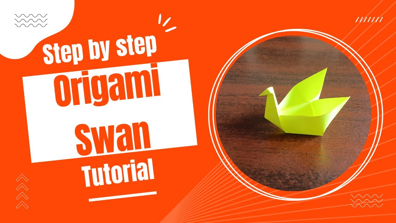 Step by step Tutorial of how to make Origami swan | Simple origami craft
