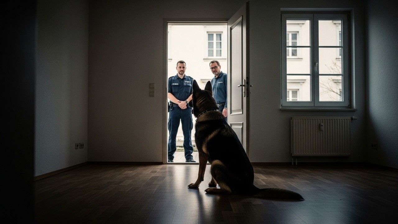 Polizeihund Wartete Jede Nacht Vor Der Tür – Bis Endlich Jemand Öffnete…