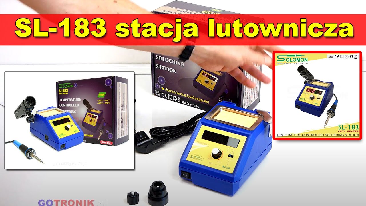 SL-183 SOLOMON stacja lutownicza - część 1