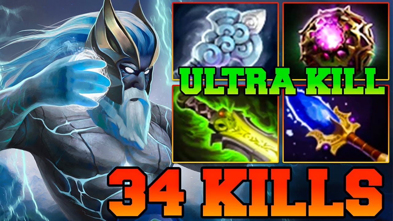 34 Kills Zeus Mid Lane !! Zeus Dota 2 Guide Update Tutorial Gameplay Carry Support