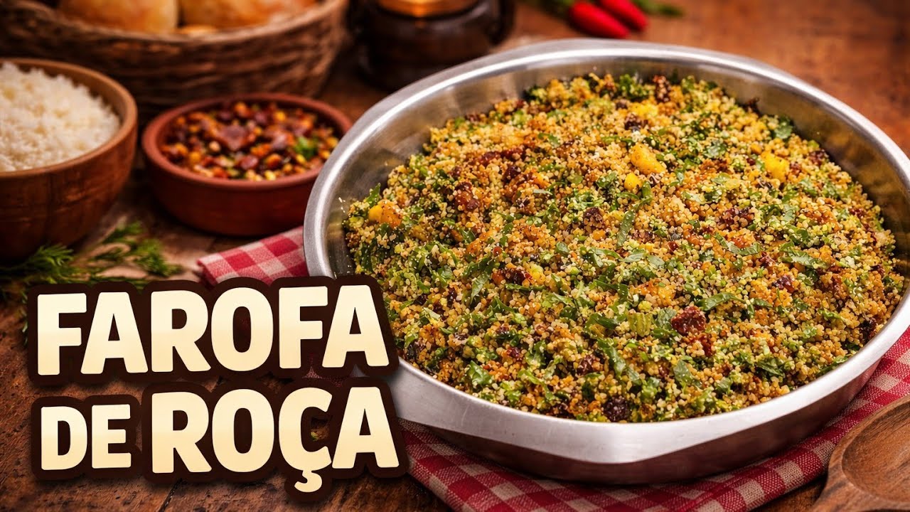 Farofa de Couve com Ora-pro-nóbis | Receita Caseira Rápida e Nutritiva