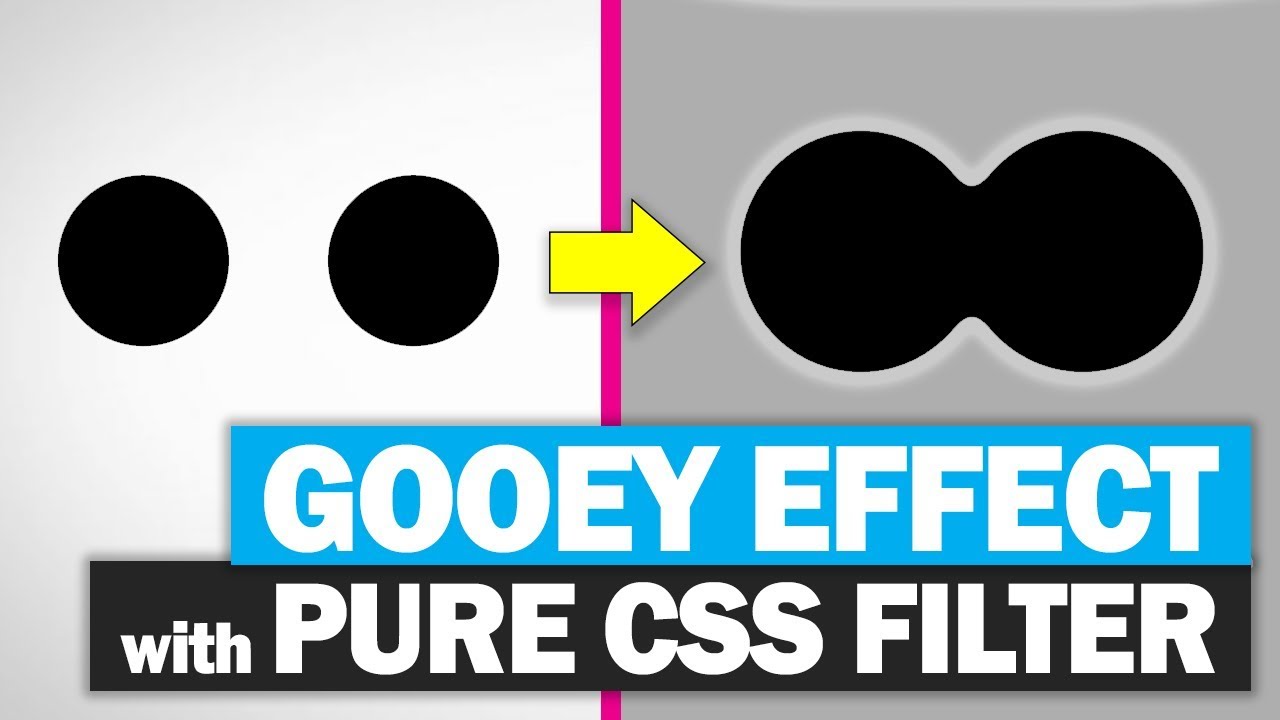 CSS Gooey Effect EASY Tutorial