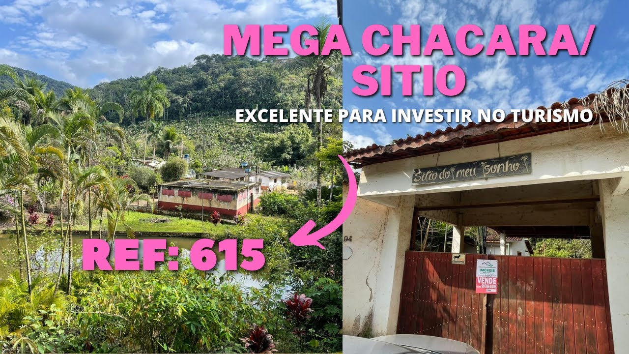 REF. 615, MEGA CHACARA/SITIO RICA EM AGUA NA CIDADE DE ITARIRI - SP, POR R$ 490.000,00