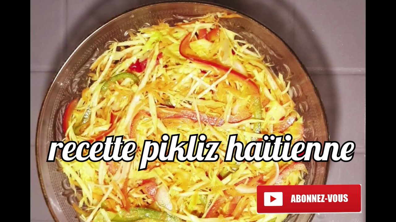 Recette pikliz ha&iuml;tienne  #cuisinecreole #haitienne #pikliz #tuto #salade #mange #carotte #choux