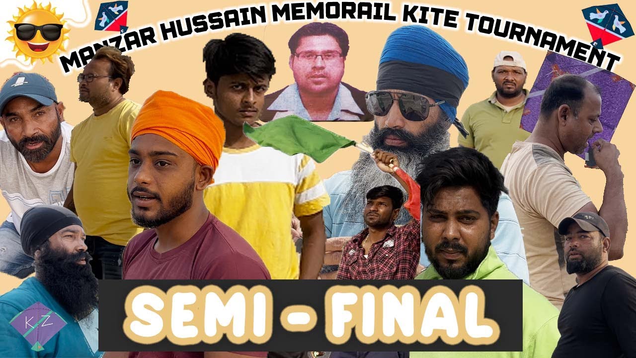 Manzar Husaain Memorial Addhi Kite Tournament Semi Final Round | Kite Fighting Video #kitecutting