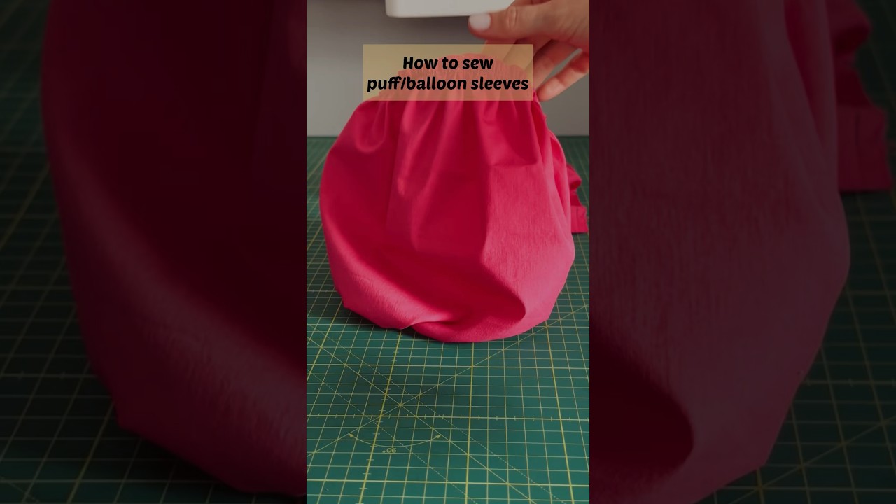 How to sew puff/ balloon sleeves #sewingtechnique #sewingtips #sewingtutorial