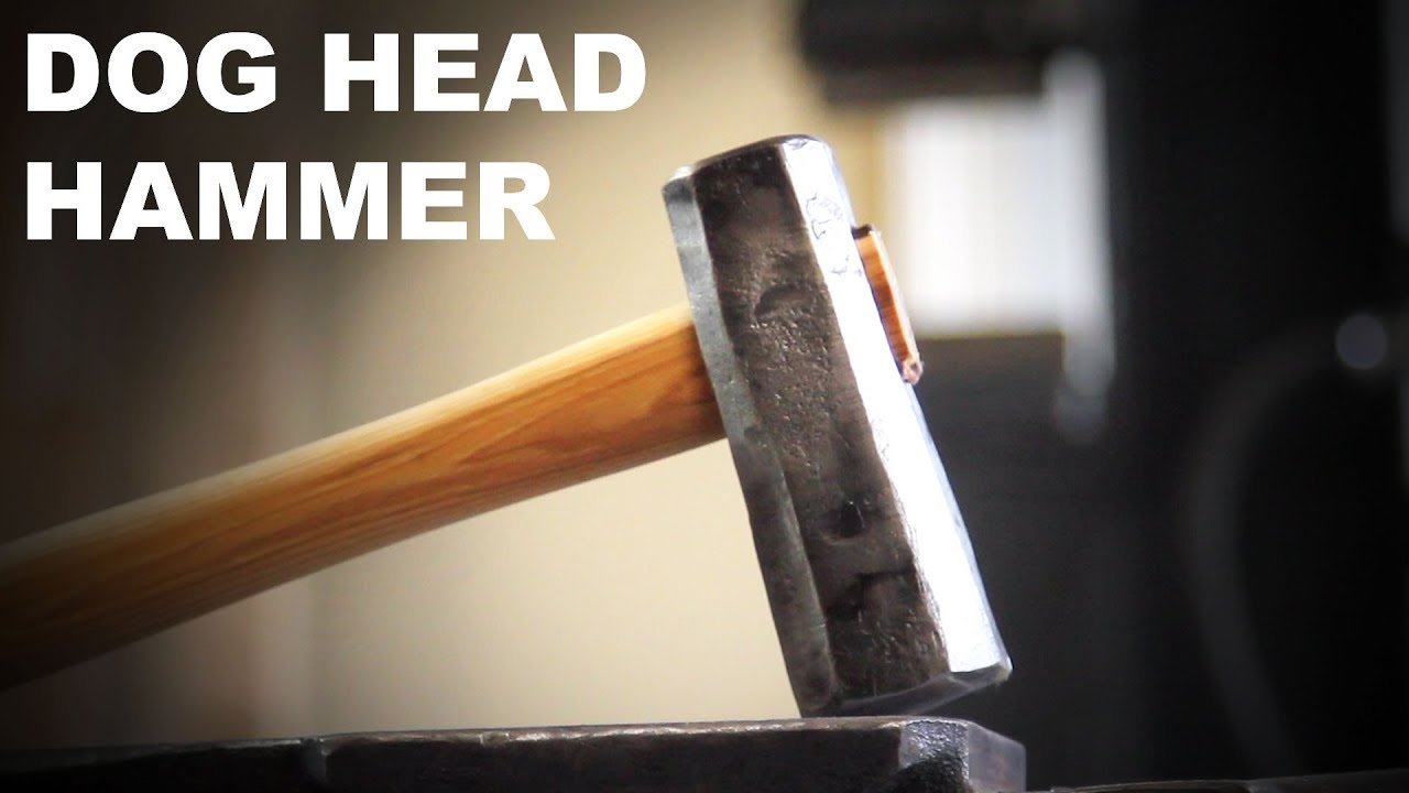 Forging a Dog Head Hammer - Blacksmithing