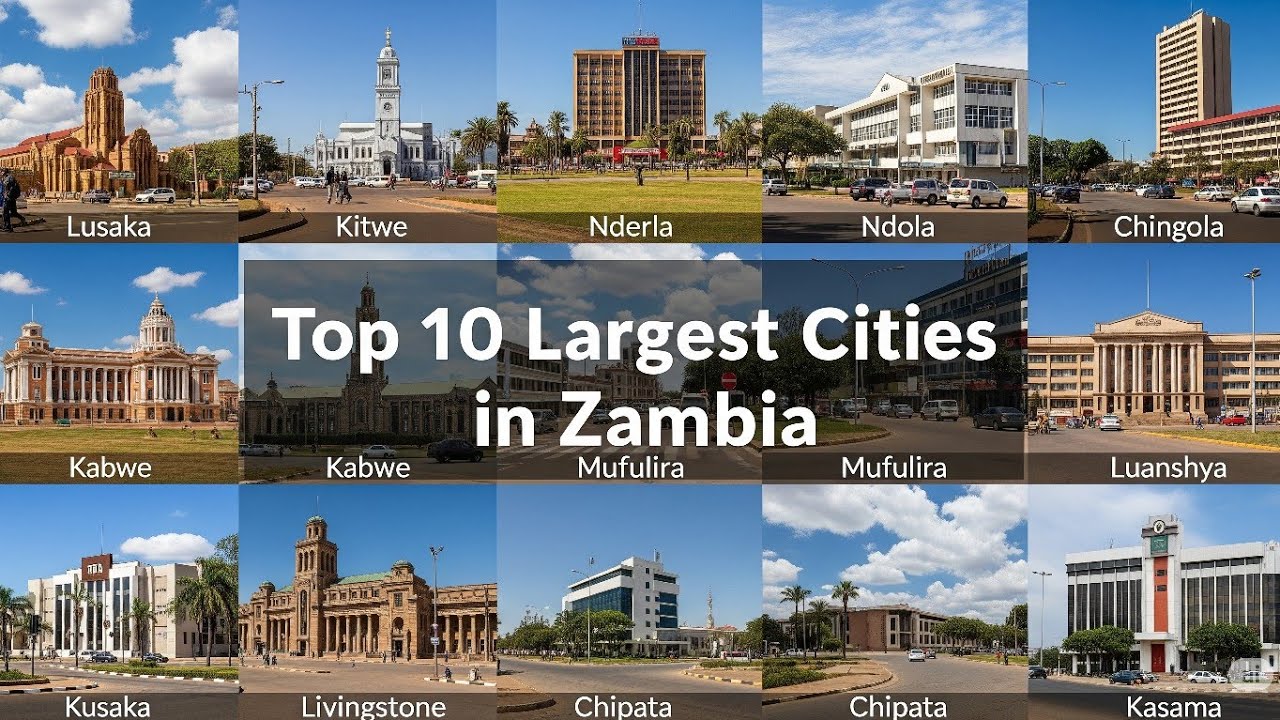 TOP 10 LARGEST CITIES IN ZAMBIA - 2025 (NEW)