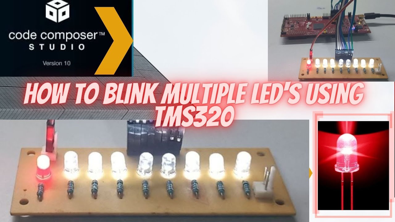 How to Blink Multiple Led's using TMS320(TMS320F28379D)