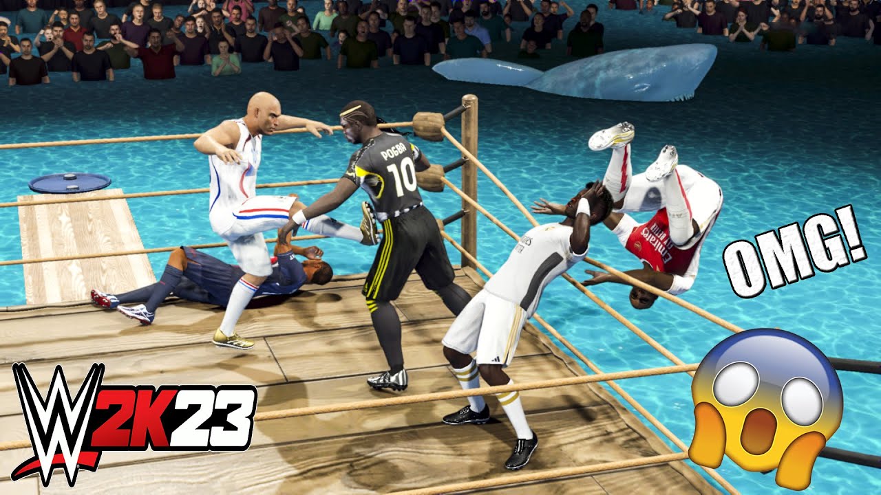 WWE 2K23 - Legendary Footballers Water Royal Rumble Match | ™ [4K60]