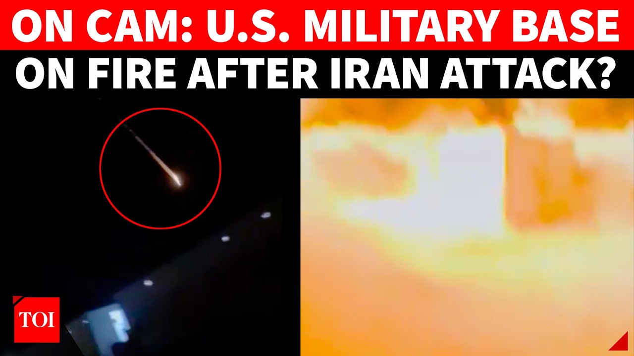 ON CAM: U.S. Military Base On Fire After 3 Iranian Drones Bomb American Facility In Kuwait?