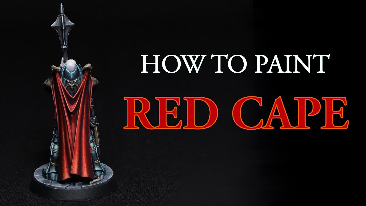 Jak malować CZERWONĄ PELERYNĘ / How to paint RED CAPE