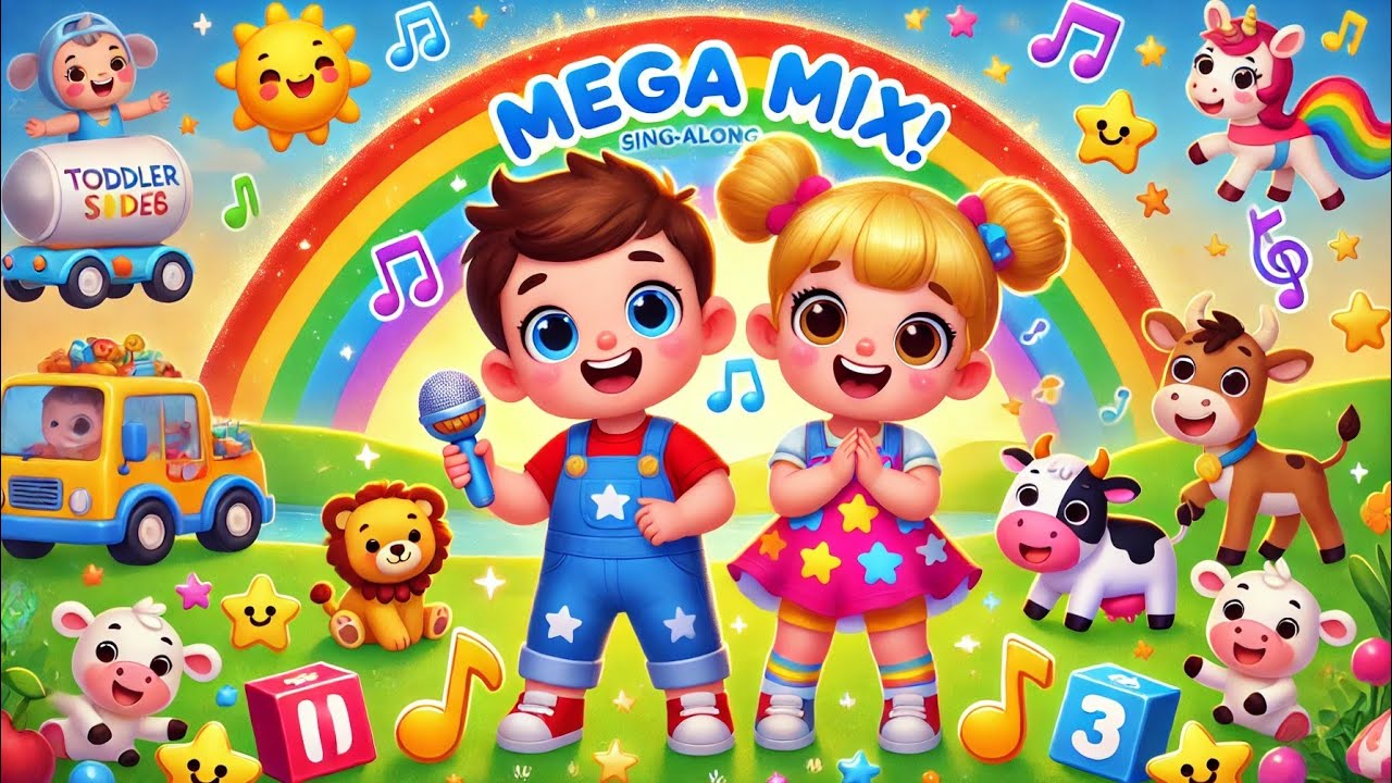 Toddler Songs Mega Mix | Sing Along Nursery Rhymes for Kids