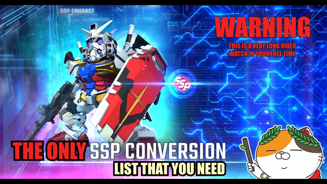 SSP conversion list and how to decide whether a unit is worth it - SD Gundam G Generation Eternal