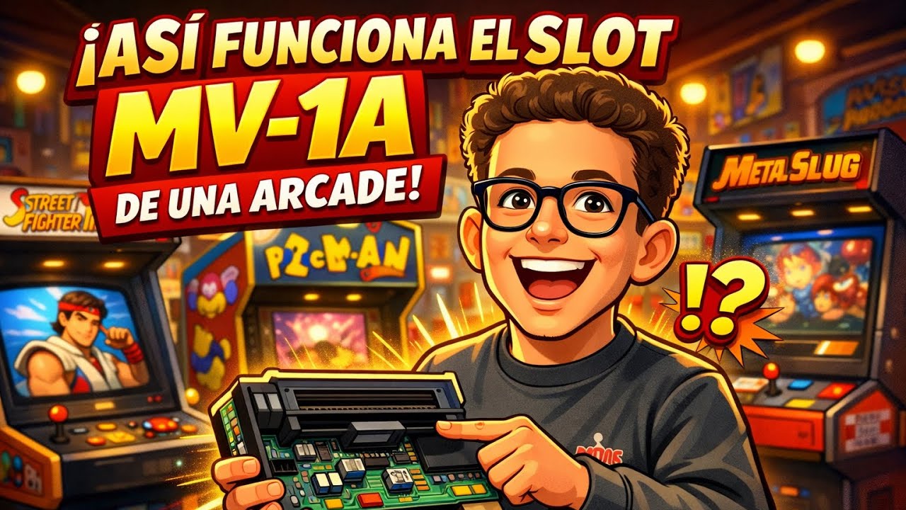 ¿Como FUNCIONA realmente una MÁQUINA ARCADE? | Slot MV-1A de NeoGeo 