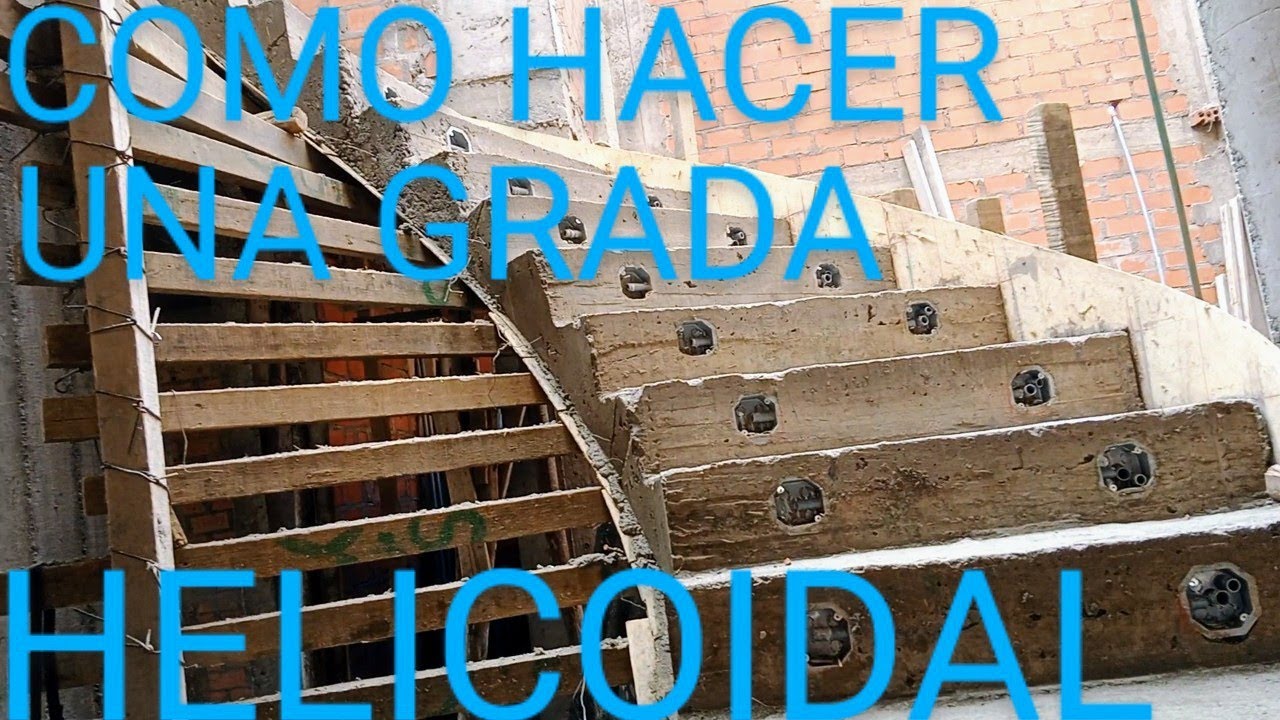 COMO HACER UNA ESCALERA HELICOIDAL (CARACOL,VELO DE NOVIA)PASO A PASO, FACIL Y RAPIDO