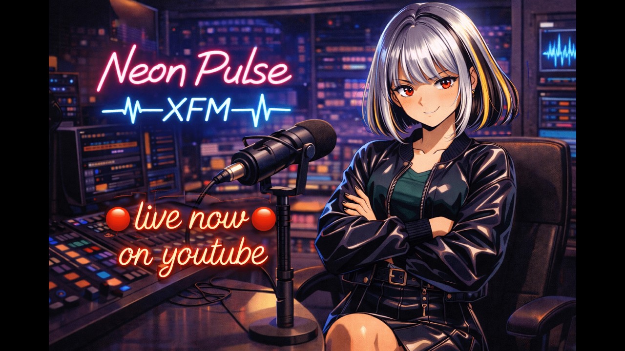 NeonPulseXFM 🌃 24/7 Synthwave & Retro LoFi Radio | Night Drive • Study • Focus Beats