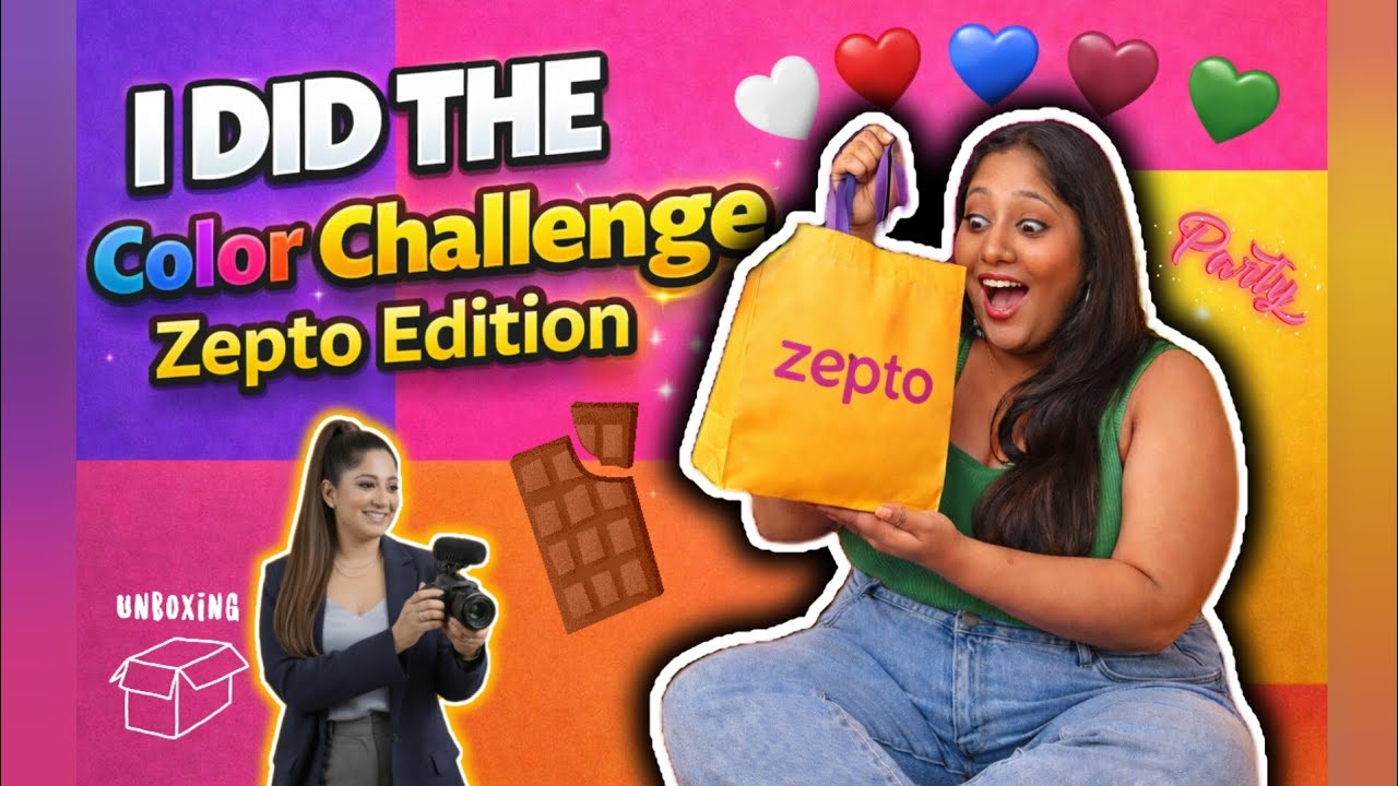I Tried the VIRAL Colour Challenge 😱 | Zepto Edition Blew My Mind! #zepto #colorchallenge #challenge