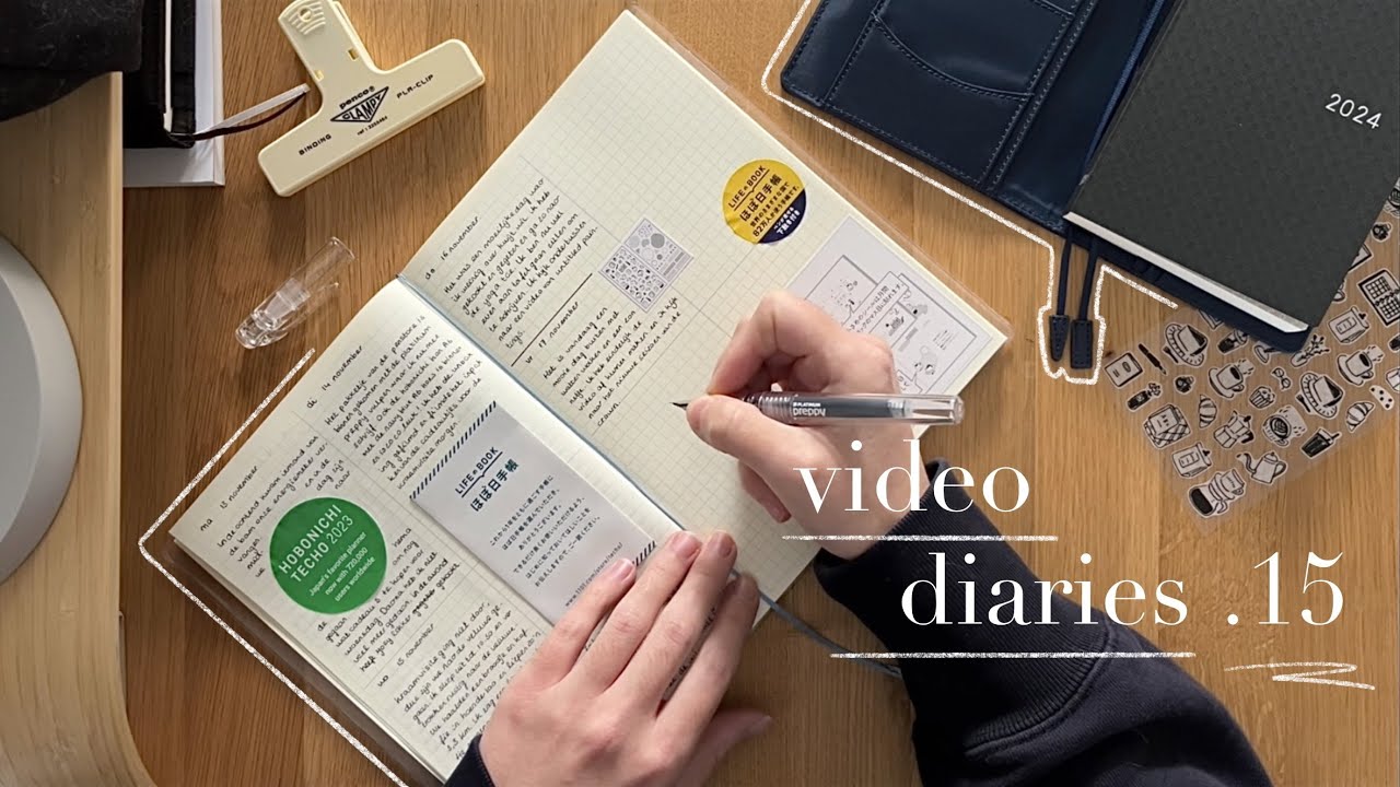 Video diaries .15 | adding another hobonichi to the 2024 line-up