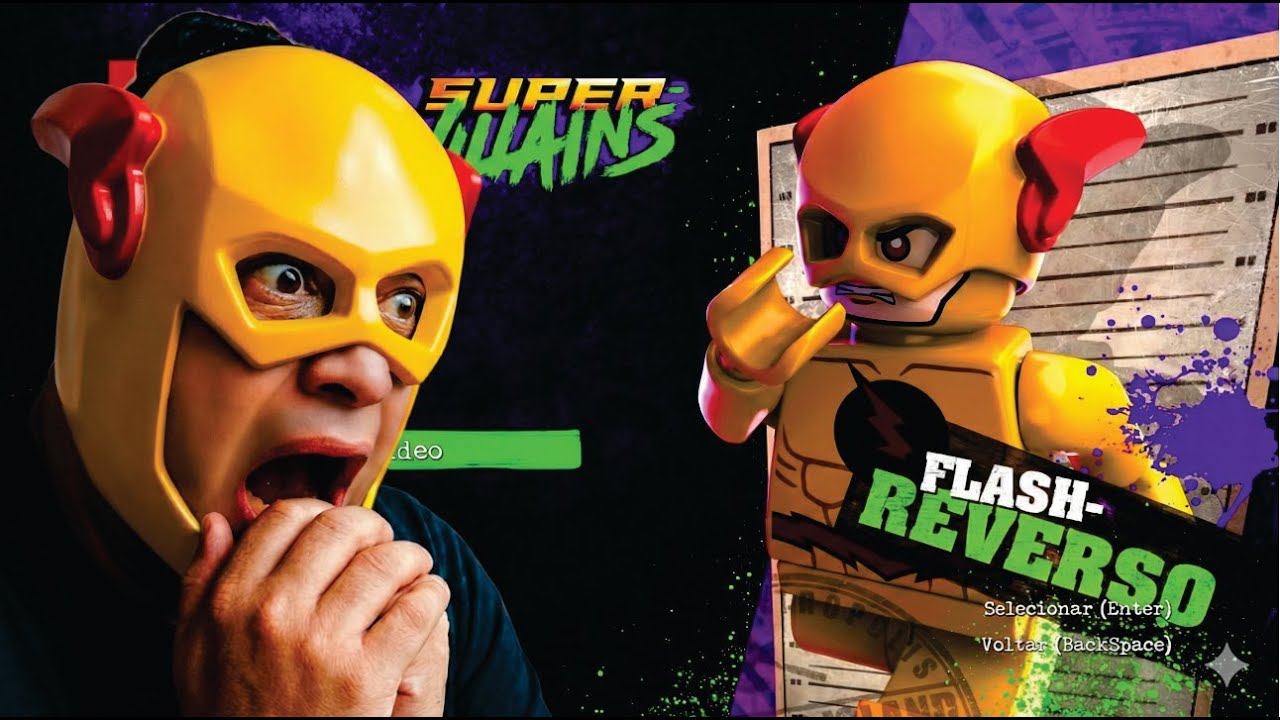 COMECEI UMA NOVA AVENTURA LEGO! 😱🧱LEGO SUPER VILÕES EPISODIO 3 FLASH REVERSO