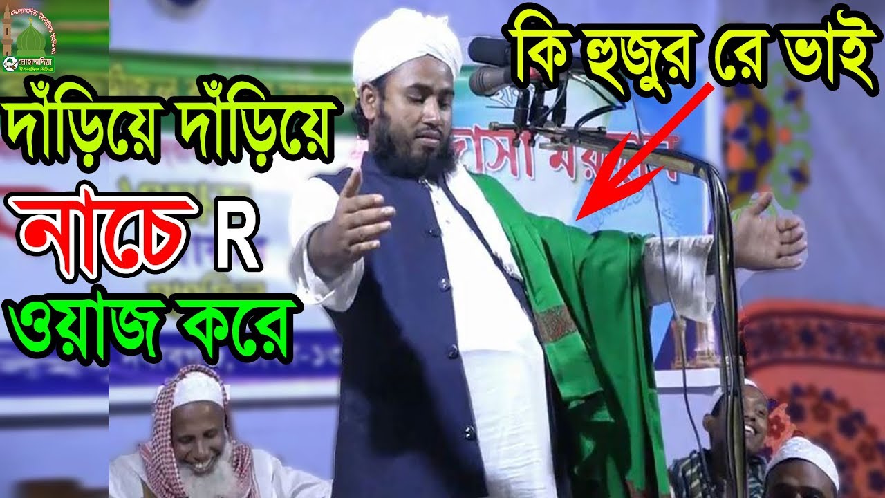 হায়.হায়..হুজুর দাঁড়িয়ে দাঁড়িয়ে নাচে আর ওয়াজ করে​ ! মুফতি আলী আকবর 01752752260
