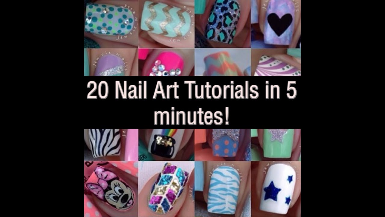 20 Mini Nail Art Tutorials