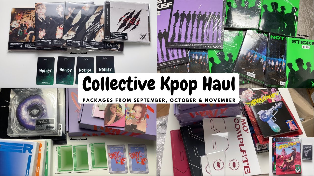 Collective Kpop Haul (Packages from September, October & November 2021) ♡