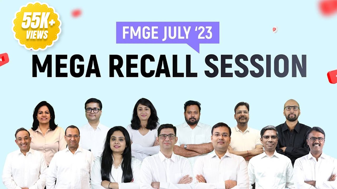 🔍 FMGE July 2023 One Shot Recall Live 📊 Part 2