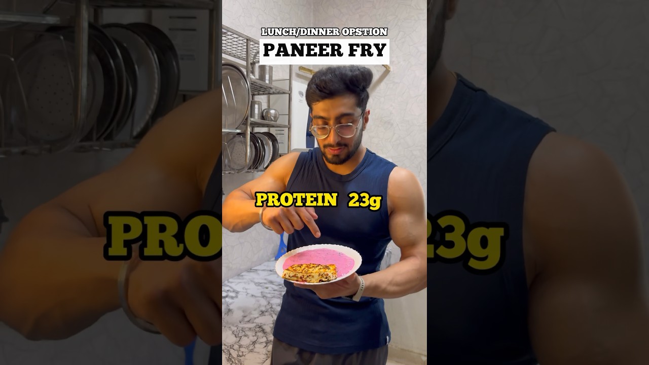 PANEER FRY✅ #paneer #helathyfood  #highprotein #recipe #fatloss #weightloss #bodybuilding #shorts