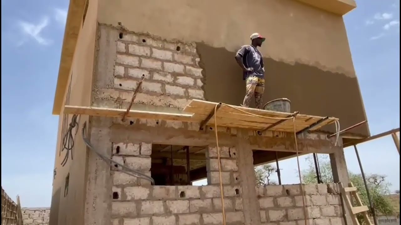 Neighbor's 2 Story Tiny House Getting to the Good Part! | Living in Senegal 🇸🇳