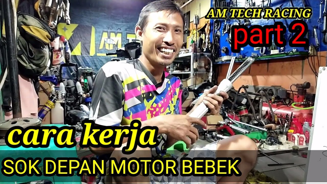 CARA KERJA SOKBREKER DEPAN PADA MOTOR BEBEK | PART 2